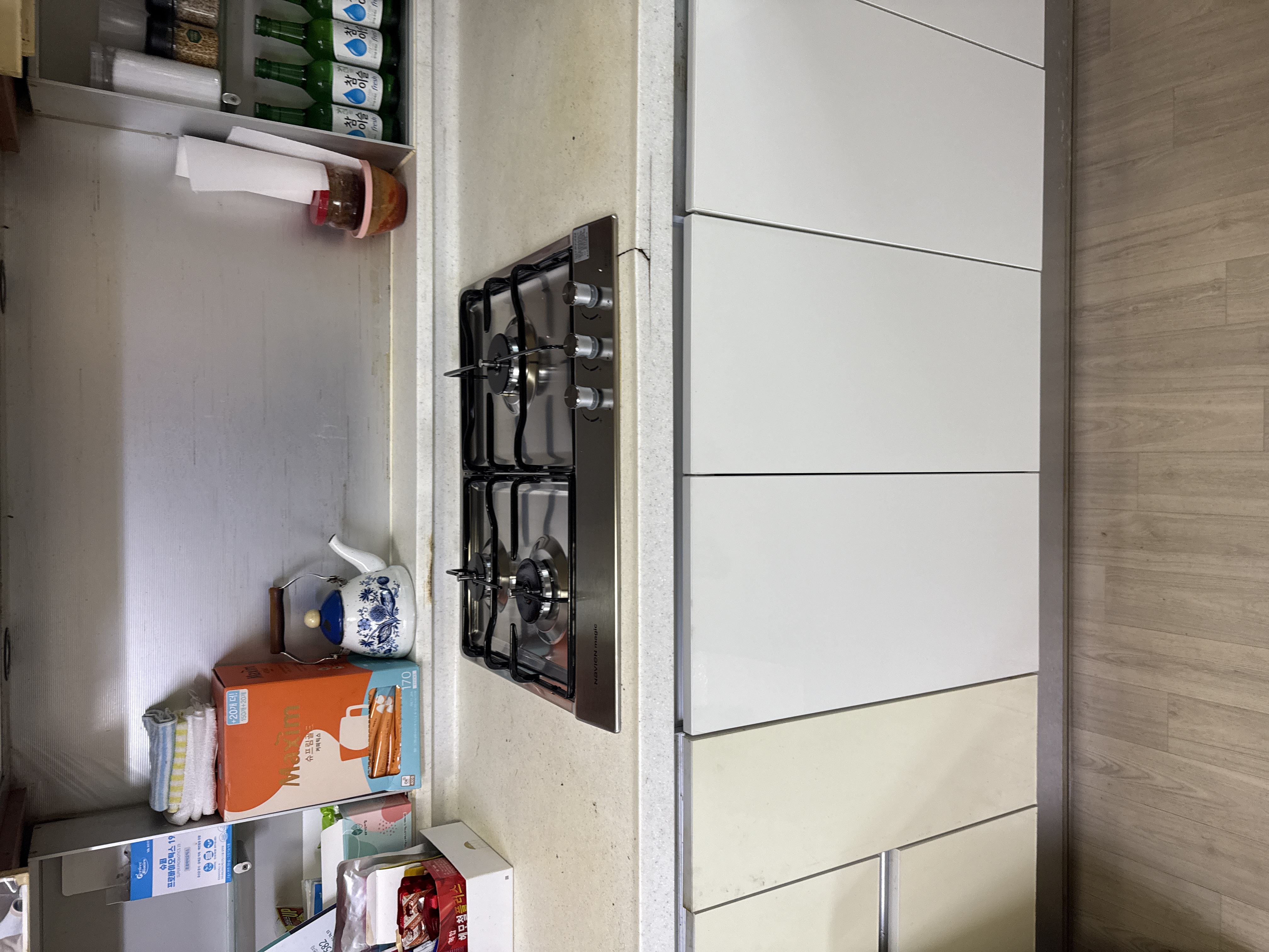 가스레인지교체 완료 - 빌트인 3구 교체